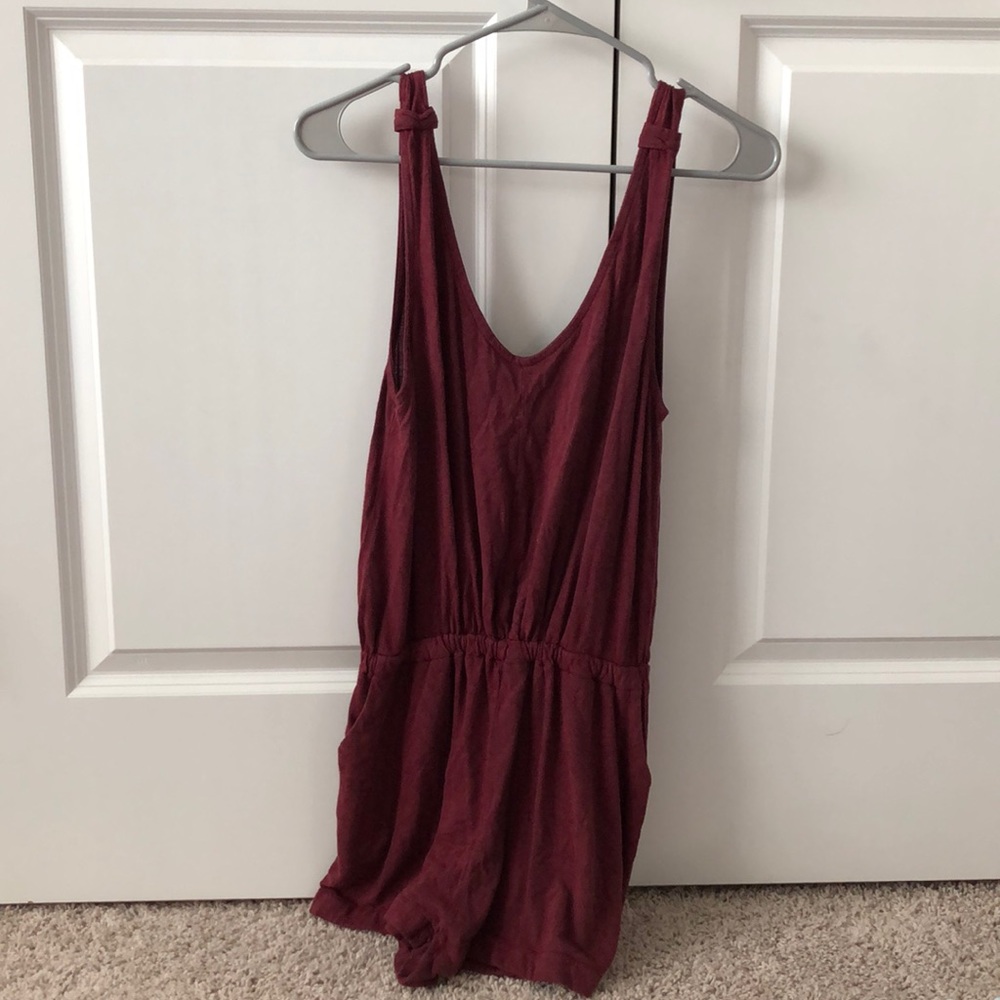 Cute maroon romper